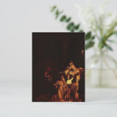 Joseph Wright-der Alchemist, der Phosphor entdeckt Postkarte (Stehend Vorderseite)