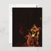 Joseph Wright-der Alchemist, der Phosphor entdeckt Postkarte (Vorne/Hinten)