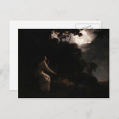 Joseph Wright - Die Frau im Milton-Comus Postkarte (Vorne/Hinten)