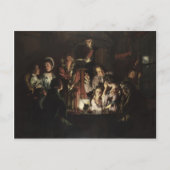 Joseph Wright - Ein Experiment an einem Vogel in e Postkarte (Vorderseite)