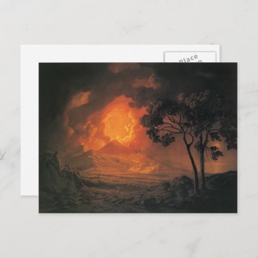 Joseph Wright - Eine Eruption des Vesuv-Berges Postkarte (Vorne/Hinten)