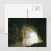 Joseph Wright - Eine Höhle, Abend Postkarte (Vorne/Hinten)