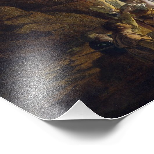 Joseph Wright von Derby Grotto Poster (Ecke)