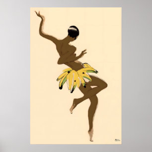 Josephine Baker 1927 Paul Colin Kunstplakat Poster