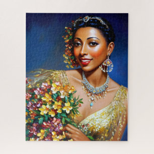 Josephine Baker Blumenvase Kunst Puzzle