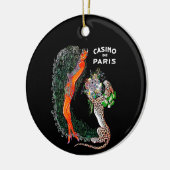 Josephine Baker Cheetah Jazz Age Keramik Ornament (Links)