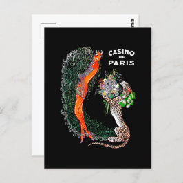 Josephine Baker Cheetah Jazz Age Postkarte