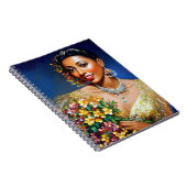 Josephine Baker Floral Art Notizblock (Rechte Seite)