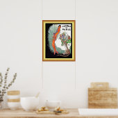 Josephine Baker/Pet Cheetah/Casino de Paris/1930 Poster (Küche)