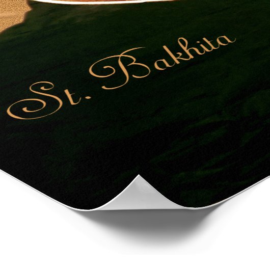 Josephine Bakhita. Poster (Ecke)