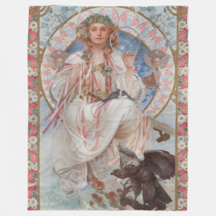 Josephine Crane Bradley als Lavia von Alphonse Muc Fleecedecke