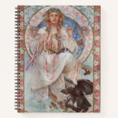 Josephine Crane Bradley als Lavia von Alphonse Muc Notizblock (Vorderseite)