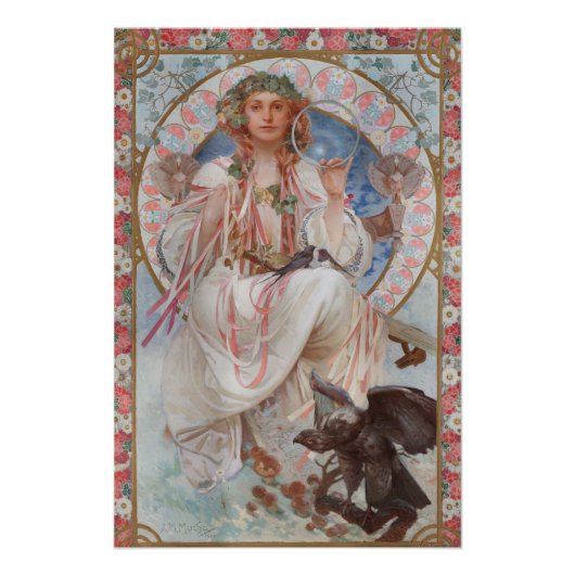 Josephine Crane Bradley als Lavia von Alphonse Muc Poster (Vorderseite)