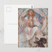 Josephine Crane Bradley als Lavia von Alphonse Muc Postkarte (Vorne/Hinten)