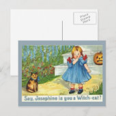 Josephine die Hexenkatze Postkarte (Vorne/Hinten)