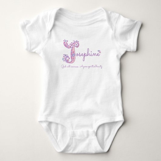 Josephine Girls nennen pastellfarbene lila Gewohnh Baby Strampler (Vorderseite)