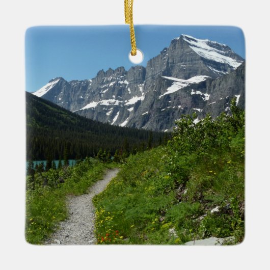 Josephine Lake Trail mit Monte Guild am Gletscher Keramikornament (Vorderseite)