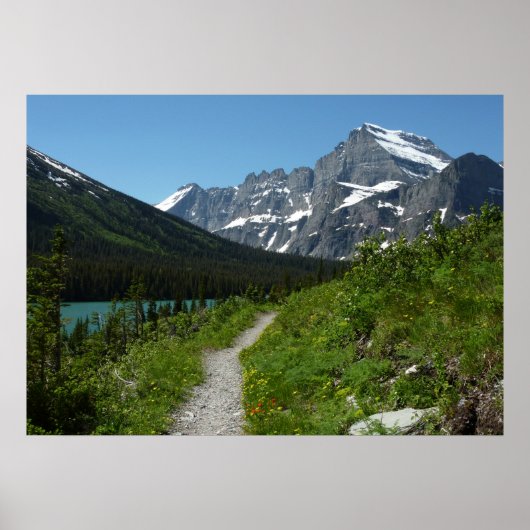 Josephine Lake Trail mit Monte Guild am Gletscher Poster (Vorne)
