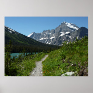 Josephine Lake Trail mit Mount Guild am Glacier Poster
