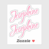 Josephine name x2 aufkleber (Blatt)