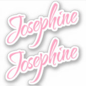 Josephine name x2 aufkleber (Vorderseite)