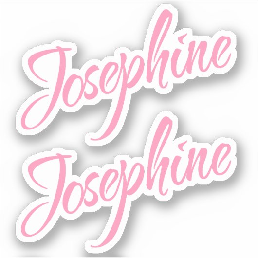 Josephine name x2 aufkleber (Vorderseite)