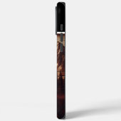 Joseph's Elch-Holzschnitzen Case-Mate iPhone Hülle (Rückseite / Links)