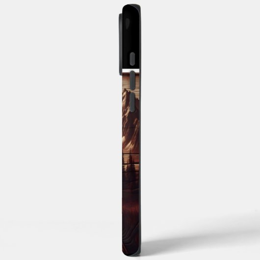 Joseph's Elch-Holzschnitzen Case-Mate iPhone Hülle (Rückseite / Links)