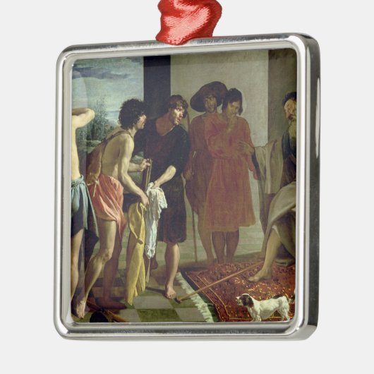 Josephs Mantel, 1630 Silbernes Ornament (Links)