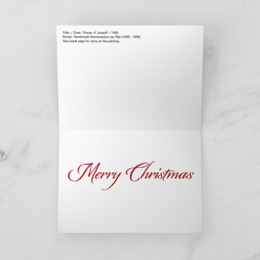 Josephs Traum - Weihnachten (Innenseite)