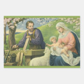 Joseph's Workshop mit Mary und Baby Jesus Geschenkpapier Set (Vorderseite 2)
