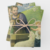 Joseph's Workshop mit Mary und Baby Jesus Geschenkpapier Set (Beispiel)