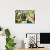 Joseph's Workshop mit Mary und Baby Jesus Poster (Heimbüro)