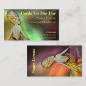 Josette im Gelb - Visitenkarten Visitenkarte (Vorne/Hinten)