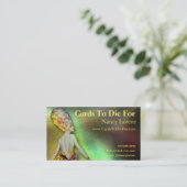 Josette im Gelb - Visitenkarten Visitenkarte (Stehend Vorderseite)