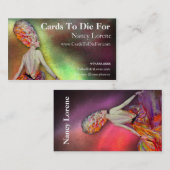 Josette in der Orange - Visitenkarten Visitenkarte (Vorne/Hinten)