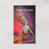 Josette in der Orange - Visitenkarten Visitenkarte (Rückseite)