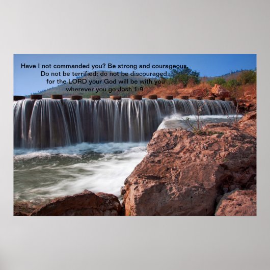 Josh 1:9 Habe ich dir nicht geboten Poster (Vorne)