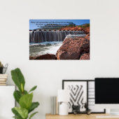 Josh 1:9 Habe ich dir nicht geboten Poster (Heimbüro)