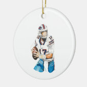 Josh Allen Buffalo Bills Round Ornament (Links)