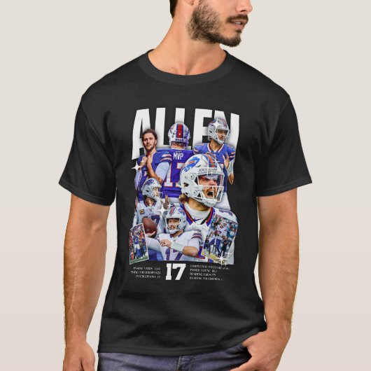Josh Allen Fans Kunst T-Shirt (Vorderseite)