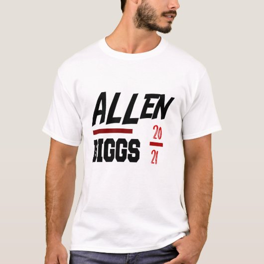 Josh Allen Stefon Diggs 2021 Neue Buffalo Bills T-Shirt (Vorderseite)