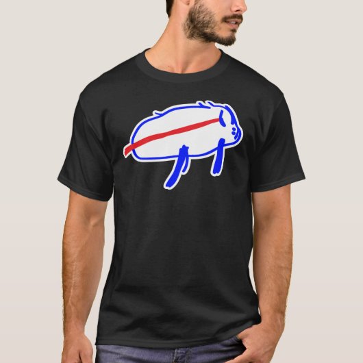 Josh Allen Zeichnend T-Shirt (Vorderseite)