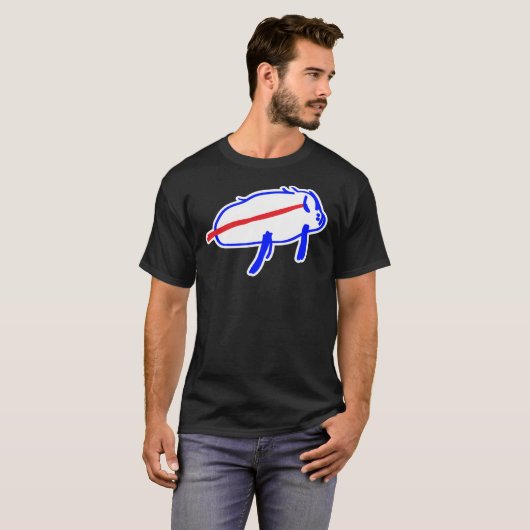 Josh Allen Zeichnend T-Shirt (Vorne ganz)