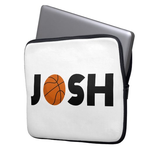 Josh Basketball Laptopschutzhülle (Vorderseite Links)