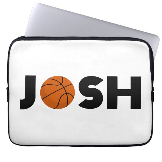 Josh Basketball Laptopschutzhülle (Vorderseite)