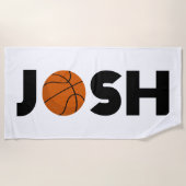 Josh Basketball Strandtuch (Vorderseite)