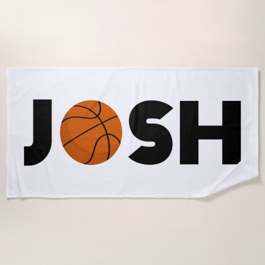 Josh Basketball Strandtuch (Vorderseite)