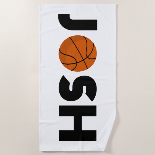 Josh Basketball Strandtuch (Vorderseite)