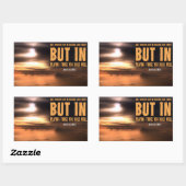 Josh Billings Inspiration Zitat "Play well" Rechteckiger Aufkleber (Blatt)